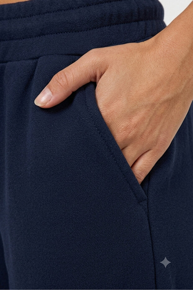 Kadın Rahat Kalıp Bol Paça Eşofman Altı Günlük Spor Pantolon